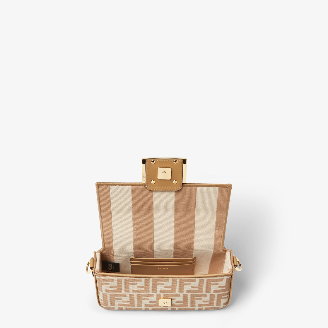 FENDI Baguette® Mini Cappuccino FF jacquard fabric bag - Image 5